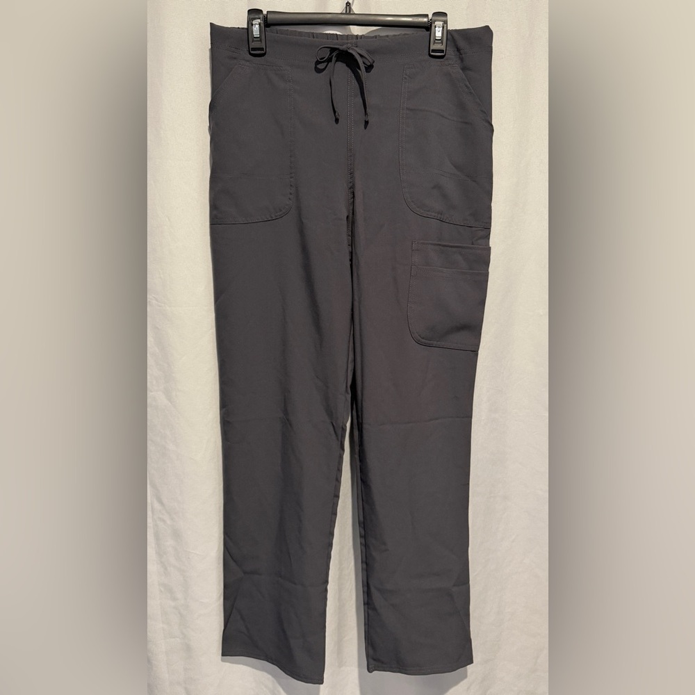 NWT Scrubstar Premium Unisex Scrub V-Neck Top Pewter Soft Stretch WM03T921 Sz S - Picture 9 of 10